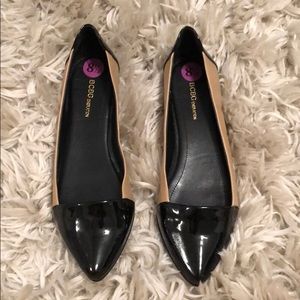 BCBG black and nude ballet flats